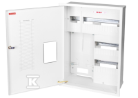 Rozdzielnica licznikowa podtynkowa RW-36-P z zamkiem i okienkiem, RW-36-P Z/O - KARWASZ