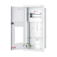 Rozdzielnica licznikowa podtynkowa 1-FAZ+6-MOD P/T,  RW-1-P Z/O - KARWASZ