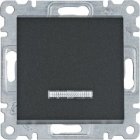Łącznik kontrolny uniwersalny/schodowy, czarny, WL0223- Lumina