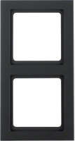 Ramka 2-krotna, antracyt, Q.3, 10126096 - Hager Berker