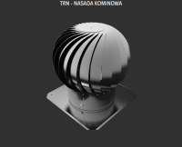 Nasada kominowa obrotowa TRN fi 200/S srebrna 007-0417 Dospel