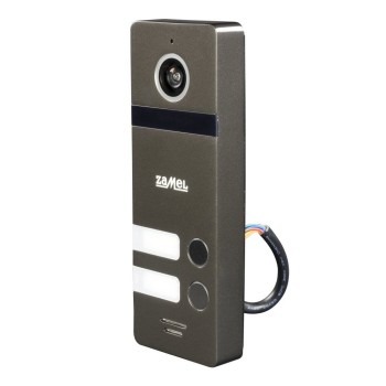 Dwurodzinny zewnętrzny panel wideo czarny VO-802B - Zamel - zobacz, co dzieje się przed Twoim domem