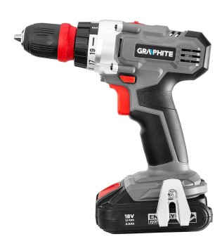 Wiertarko-wkrętarka Graphite Energy+, 58G022-SET2 - TOPEX
