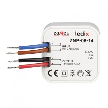 Zasilacz LED dopuszkowy, Ledix, ZNP-08-14 - Zamel 2