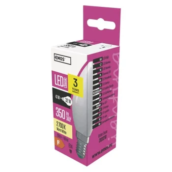 Żarówka LED Classic candle 4W E14 ciepła biel ZQ3210 - EMOS