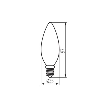 Żarówka XLED C35 6W E14 810LM Barwa neutralna, 29623 - Kanlux