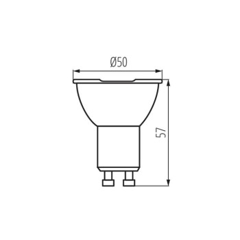 Żarówka IQ-LEDDIM 7W GU10 575LM Barwa neutralna, 35247 - Kanlux