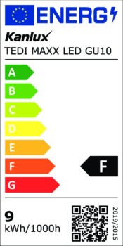 Żarówka LED TEDI MAX 9W GU10 230V 900LM Barwa ciepła, 23412 - Kanlux