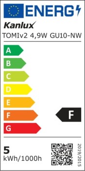 Żarówka LED TOMIV2 4.9W GU10 230V 490LM Barwa neutralna, 34967 - Kanlux