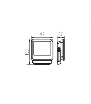 Naświetlacz IQ-LED FL 10W 1200LM 4000K NW, 33880 - Kanlux