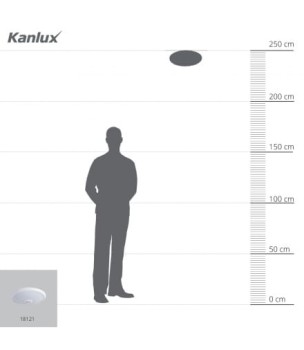 Plafoniera LED FOGLER 14W PIR 800LM 4000K NW, 18121 - Kanlux
