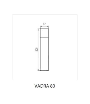 Oprawa ogrodowa VADRA 80 IP44 E27, 29013 - Kanlux
