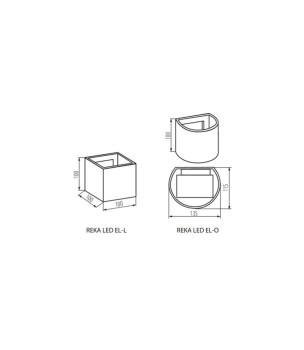 Oprawa elewacyjna REKA LED 7W, 28991 - Kanlux