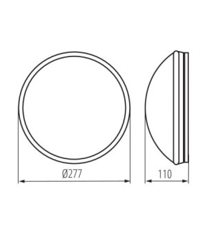 Plafon PIRES ECO PIR DL-25O 1XE27, 19000 - Kanlux