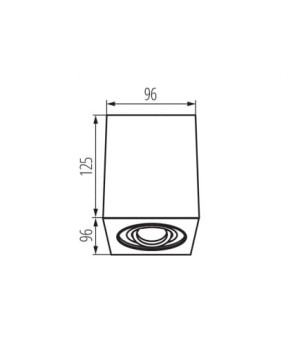 Oprawa sufitowa GORD DLP 50 B, 25471 - Kanlux