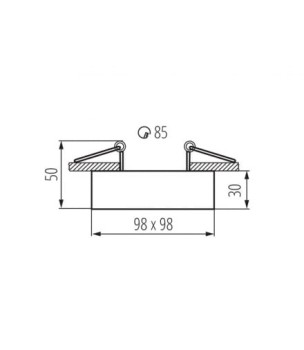 Oprawa sufitowa MINI GORD DLP 50 W, 28780 - Kanlux
