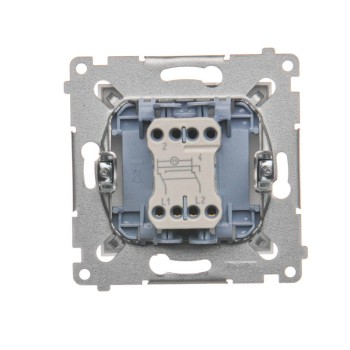 Łącznik krzyżowy podświetlany LED, Biały - DW7L.01/11 - Kontakt Simon 54 Premium
