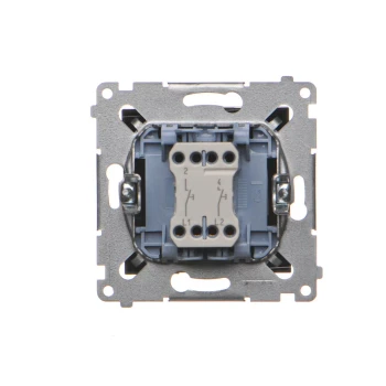 Łącznik podwójny, Czarny mat - DP2.01/49 - Kontakt Simon 54 Premium