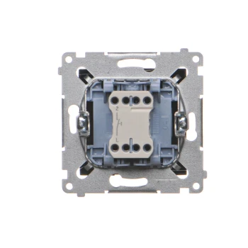 Przycisk zwierny dzwonek 10AX, Czarny mat - DD1.01/49 - Kontakt Simon 54 Premium