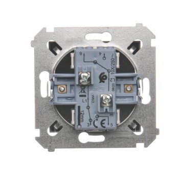 Łącznik schodowy podwójny, Antracyt - DW6/2.01/48 - Kontakt Simon 54 Premium