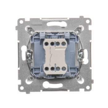 Łącznik pojedynczy, Srebrny - DW1.01/43 - Kontakt Simon 54 Premium