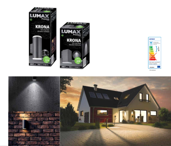 Oprawa Elewacyjna KRONA 12W 4000K Dwukierunkowa - LUMAX