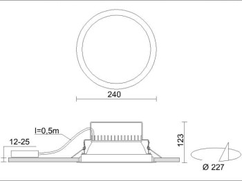 Prima LED OPAL 840 1100LM 11W, 5713001 - ES-SYSTEM