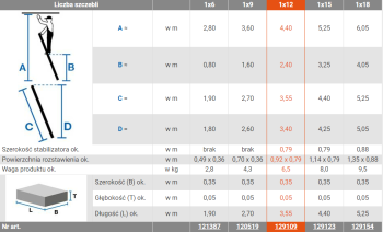Drabina przystawna aluminiowa 12 ST SIBILO, 129109 - KRAUSE