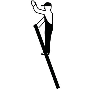 Drabina przystawna aluminiowa 15 ST SIBILO, 129123 - KRAUSE (