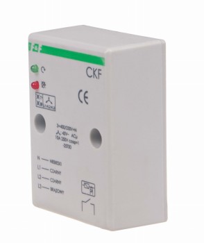 Czujnik kolejności i zaniku faz, montaż natablicowy CKF - F&amp;F 1