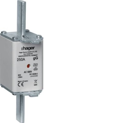 Wkładka bezpiecznikowa 250A NH1C gG 500VAC, LNH2250M - Hager