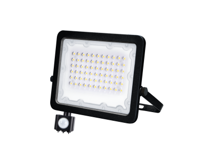 Naświetlacz LED GALAXY 50W czujka ruchu czarny 4000K, LFL250S - Lumax