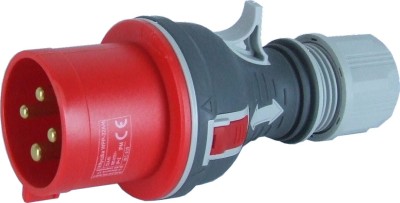 Wtyczka siłowa przenośna 32A/400V, 4P, WPP-32/4, 922076 - Elektromet