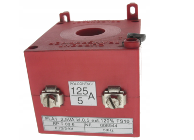 Przekaźnik prądowy ELA 1 125/5A W20 2.5VA KL.0.2S B45