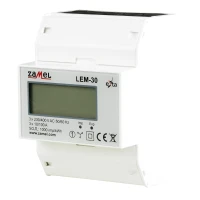 Licznik energii elektrycznej cyfrowy – trójfazowy LEM-30 - Zamel