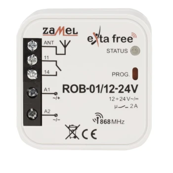 Radiowy odbiornik bramowy ROB-01/12-24V  Zamel 2