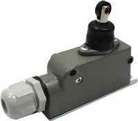 Wyłącznik krańcowy 1R 1Z w obudowie z popychaczem z rolką wzdłużną LM-10R, W0-59-251082 - PROMET