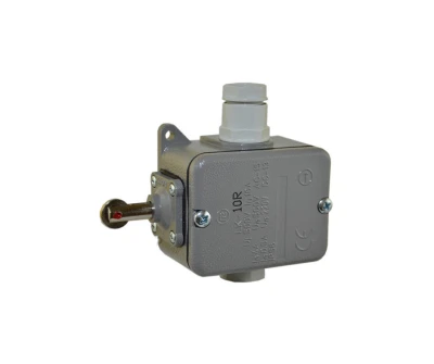 Wyłącznik krańcowy 1R 1Z w obudowie metalowej popychacz z rolką LK-10R, W0-59-351032 - PROMET