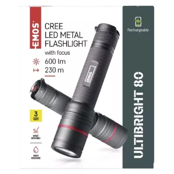 Latarka ładowalna Ultibright 80 LED 600lm 2600mAh, P3180 - EMOS