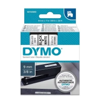 Taśma D1 9mm x 7m Biała / Czarny nadruk, 40913 - DYMO