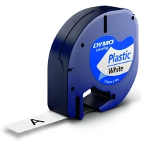 Taśma LETRATAG plastikowa 12MM X 4M biała, S0721560 - DYMO