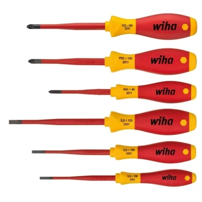 Zestaw wkrętak izolacyjnych /6SZT/ 1000V SOFTFINISH SLIMFI, 38362 - WIHA