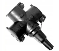 Gniazdo gumowe trójnik 16A 230V IP44, 9002266 - AEP