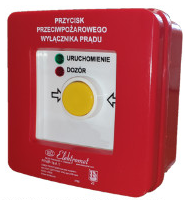 Przycisk przeciwpożarowego wyłącznika prądu PPWP, 904412 - Elektromet