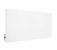 Grzejnik na podczerwień z termostatem, Biały panel grzewczy metalowy moc 700W - Heat Decor HD-SWT700