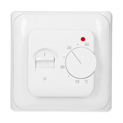 Biały Termostat pokojowy, HD-T01 z dodatkowym czujnikiem ogrzewania podłogi - Heat Decor