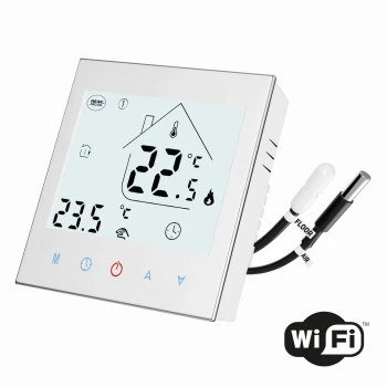 Termostat pokojowy z dodatkowym czujnikiem powietrza HD-T1000.WIFI.S.W - Heat Decor