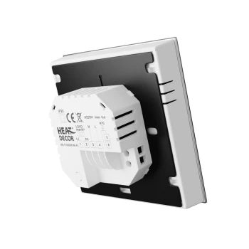 Biały Termostat pokojowy z czujnikiem powietrza HD-T500.WIFI.S.W - Heat Decor