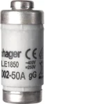 Wkladka bezpiecznikowa 50A D02 gG 400VAC, LE1850 - Hager