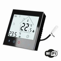 Czarny Termostat pokojowy HD-T1000.WIFI.B - Heat Decor